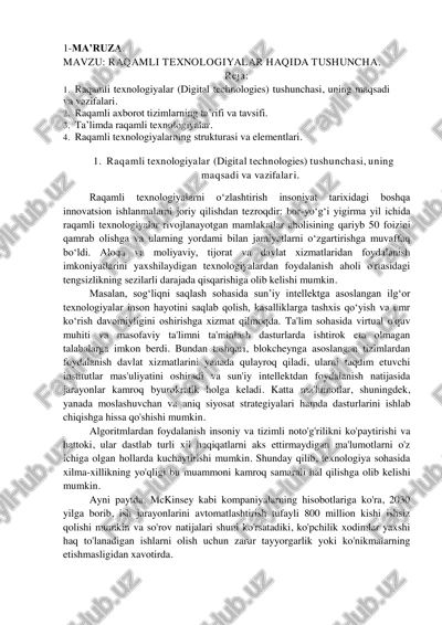 raqamli texnologiyalar (digital technologies) — PDF