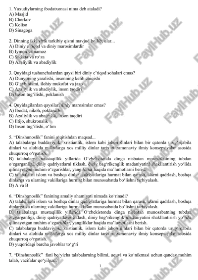 dinshunoslik — DOC