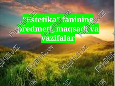 estetika — PPTX