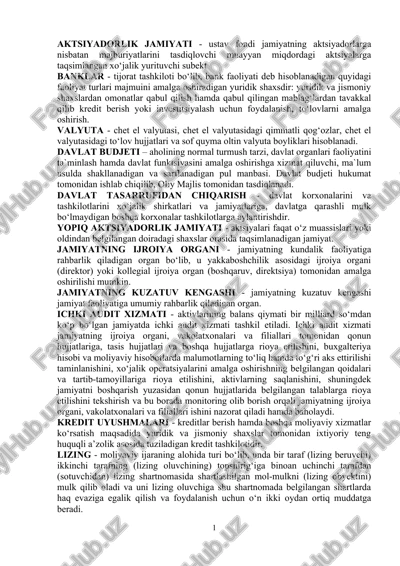 aktsiyadorlik jamiyati — DOCX