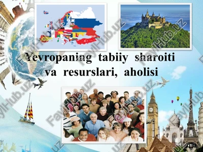 tabiiy sharoit va resurslari — PPTX
