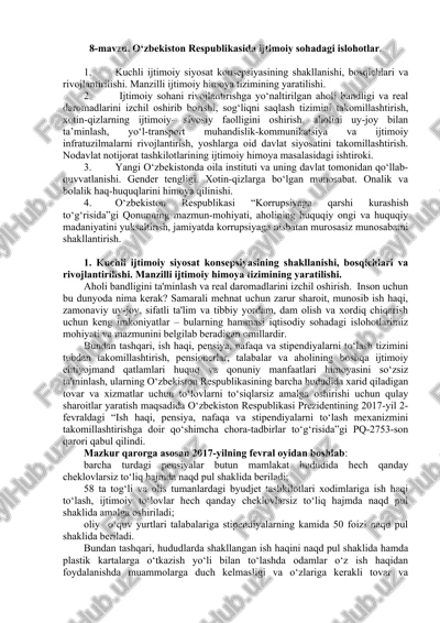 kuchli ijtimoiy siyosat — DOC