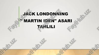 martin iden asari tahlili — PPTX