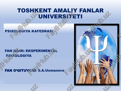 psixologiyada ilmiy tadqiqotlarning metodologik asoslari — PPTX