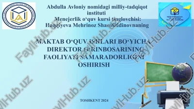 adabiyotlar tahlili — PPTX