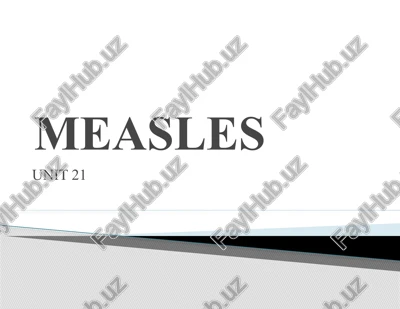 measles — PPT