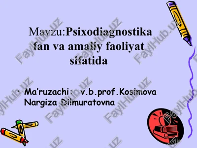 psixodiagnostika — PPT
