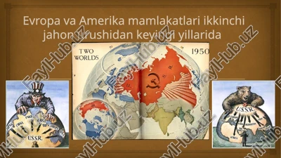 ii jaxonurishidan so‘ng xalqoro munosabatlar.“sovuq urush”. sovuq urush va dunyoning ikki qismga ajralishi. — PPTX