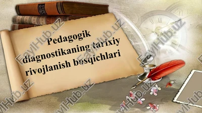 pedagogik diagnostikaning tarixiy rivojlanish bosqichlari — PPTX