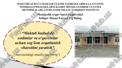 menejerlik o‘quv kursi — PPTX