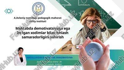 xodimlar demotivatsiyasi — PPTX