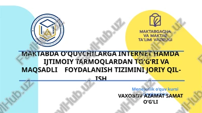 menejerlik o‘quv kursi tinglovchisi — PPTX