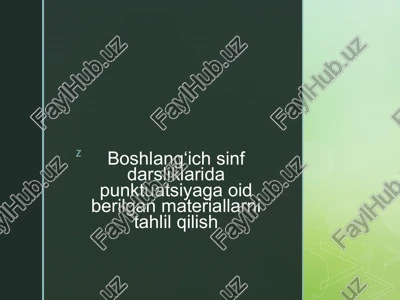 boshlang‘ich sinfdarsliklari dasturiy materiallari — PPTX