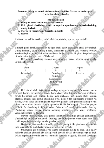 oddiy va murakkkab uchqismli shakllar — DOCX