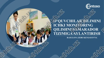 ta'lim monitoring tizimi — PPTX