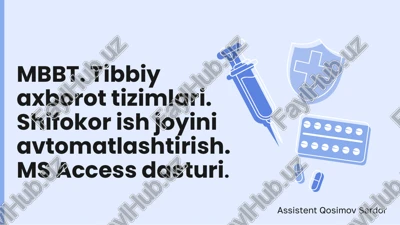 ms access dasturi va uni o’rganish — PPTX