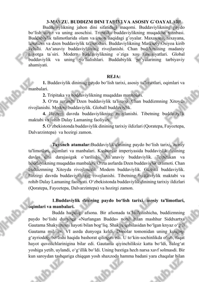 buddaviylik dinining tarixiy ildizlari — DOCX
