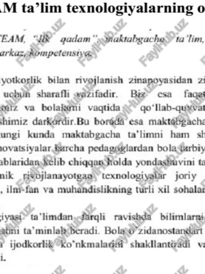 steam ta’lim texnologiyalari — PPTX