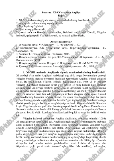 xi-xv asrlarda angliya — DOCX