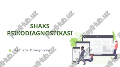 shaxs psixodiagnostikasi — PPTX