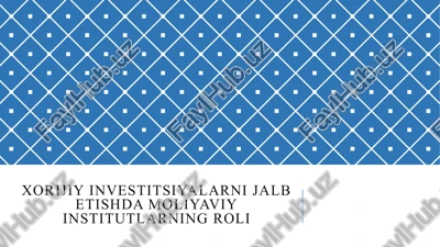 xalqaro moliyaviy institutlar — PPTX