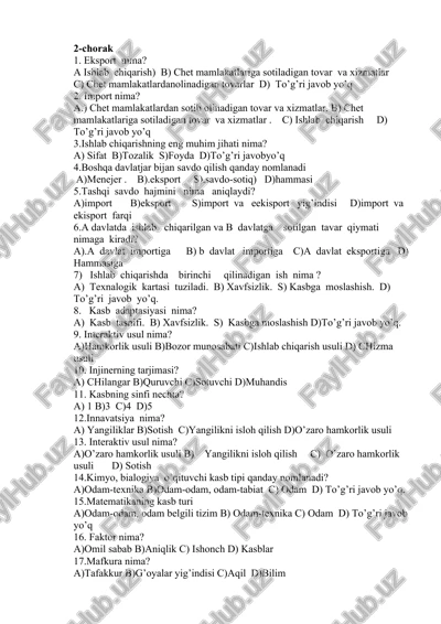 eksport va import — DOCX