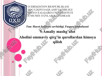 qirg’in qurollar va biologik qurollar — PPTX