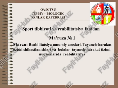 reabilitatsiya umumiy asoslari — PPTX