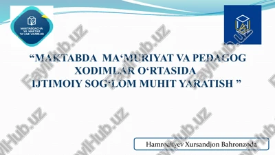 ijtimoiy sog‘lom muhit yaratish — PPTX