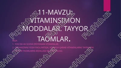 vitaminlar — PPTX