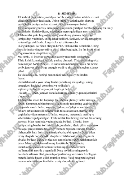 tilshunoslik — DOCX