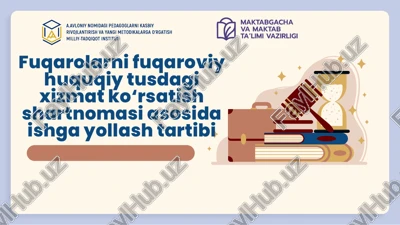 fuqarolarni fuqaroviy huquqiy tushdagi xizmat ko‘rsatish shartnomasi asosida ishga yollash tartibi — PPTX