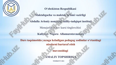 amaliy topshirig‘i — PPTX