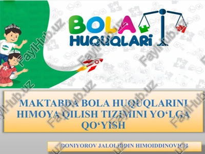 bola huquqlari — PPTX