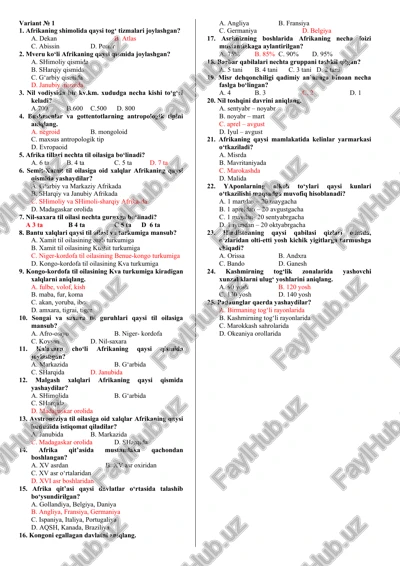 afrikaning shimolida — DOC