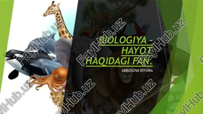 biologiya – hayot haqidagi fan — PPTX