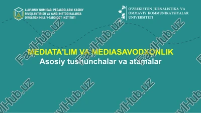 mediata'lim va mediasavodxonlik — PPTX