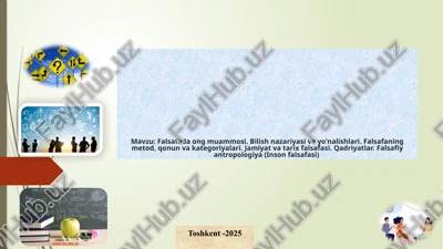 falsafada ong muammosi — PPTX