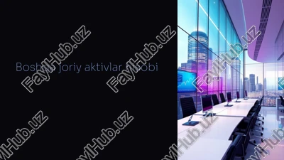 boshqa joriy aktivlar hisobi — PPTX