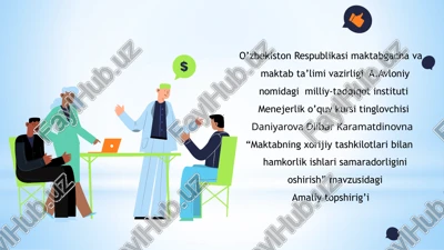 hamkorlik masalasida ta'lim va tarbiyaning sifati — PPTX