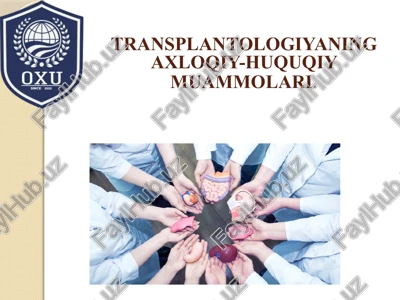 transplantologiya — PPTX