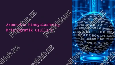 kriptografik usullari — PPTX