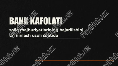 bank kafolati — PPTX
