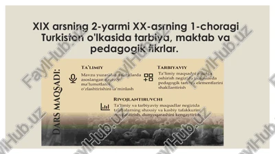 ta’ limiy tarbiyaviy — PPTX