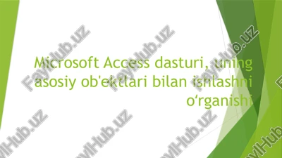 microsoft access dasturi — PPTX