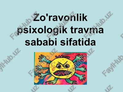 zo'ravonlik psixologik travma — PPT