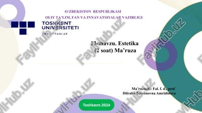 estetika — PPTX