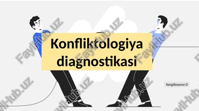 konfliktologiya diagnostikasi — PPTX