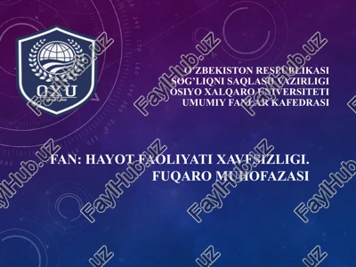 radiologiya va xavfsizlik — PPTX