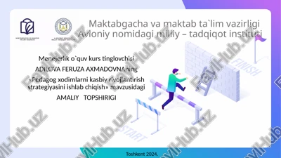 "pedagogxodimlarnikasbiyrivojlantirishstrategiyasiniishlabchiqish" — PPTX